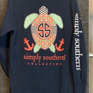 Simply Southern T-Shirt Long Sleeve Turtle